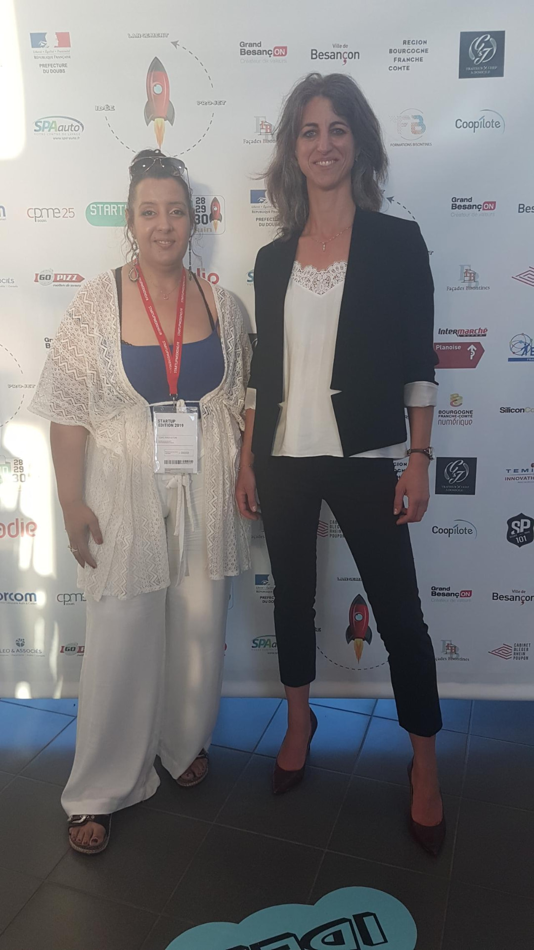 Djamila lors de l'événement Startup Édition à Besançon